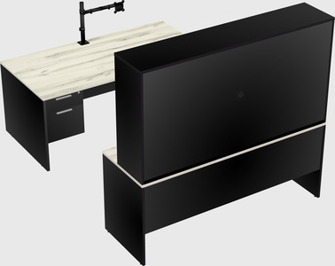 U-shaped desk