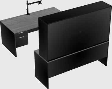 U-shaped desk