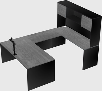 U-shaped desk