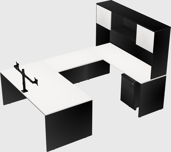 U-shaped desk