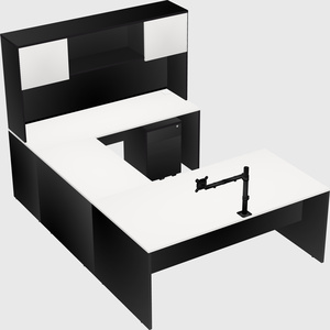 U-shaped desk