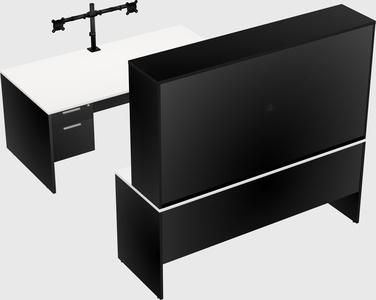 U-shaped desk