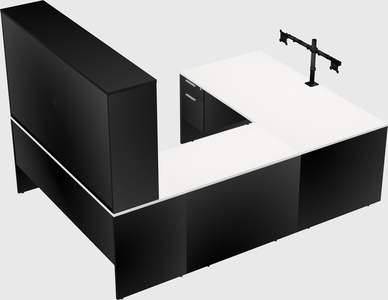 U-shaped desk