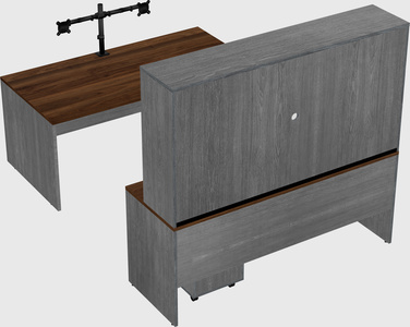 U-shaped desk