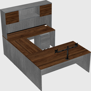 U-shaped desk