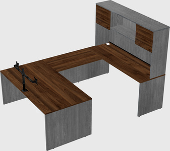 U-shaped desk