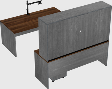 U-shaped desk