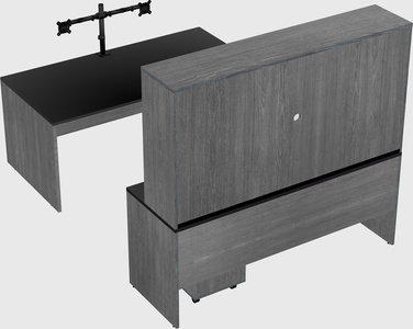 U-shaped desk