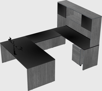 U-shaped desk