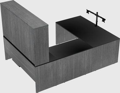U-shaped desk