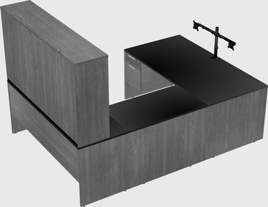 U-shaped desk