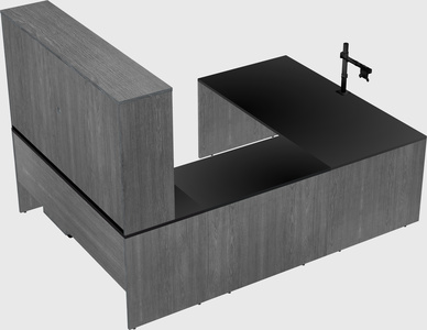 U-shaped desk