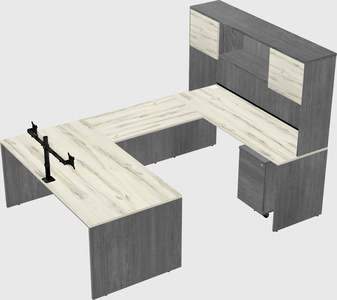 U-shaped desk