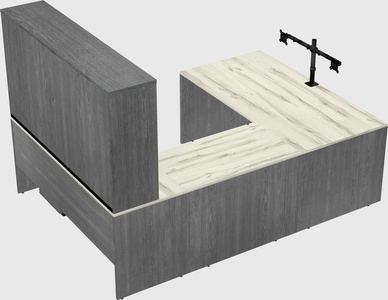 U-shaped desk