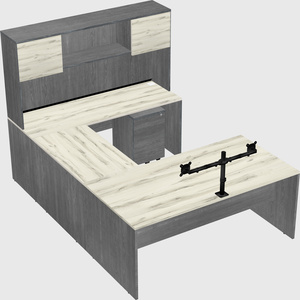 U-shaped desk