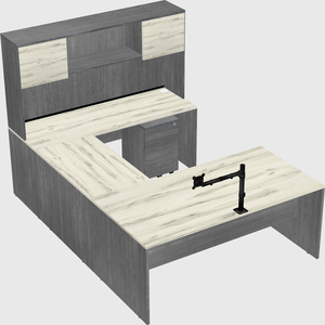 U-shaped desk