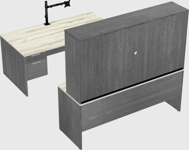 U-shaped desk