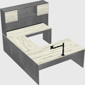 U-shaped desk