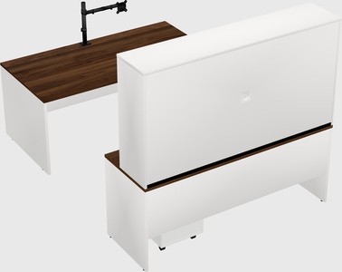 U-shaped desk