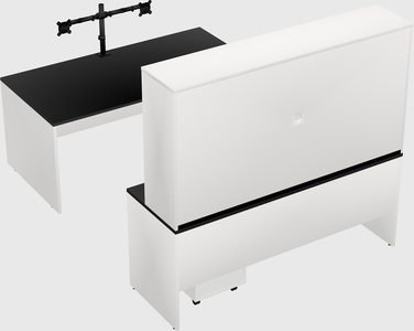 U-shaped desk