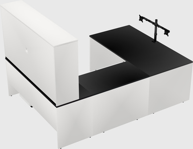 U-shaped desk