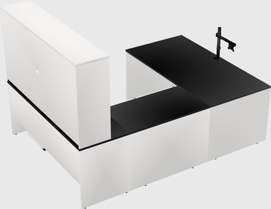 U-shaped desk