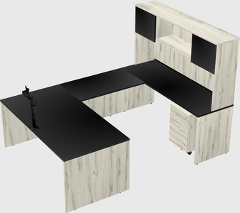 U-shaped desk