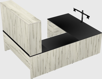 U-shaped desk