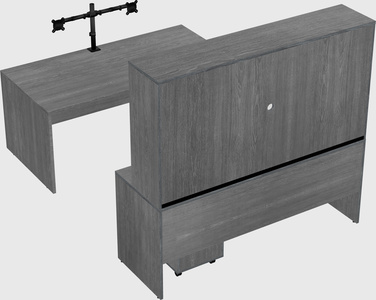 U-shaped desk