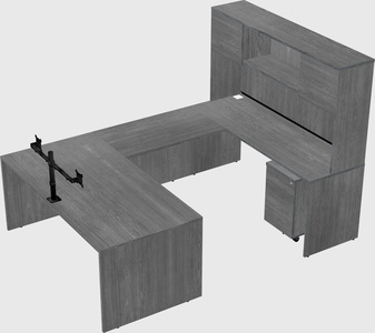 U-shaped desk