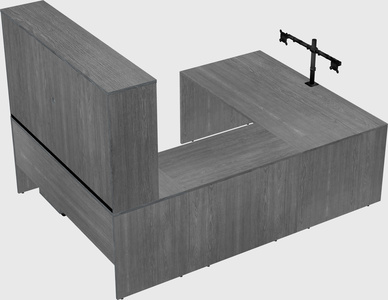 U-shaped desk