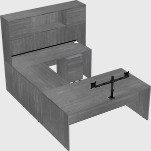 U-shaped desk