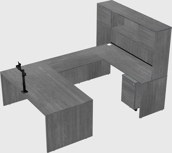 U-shaped desk