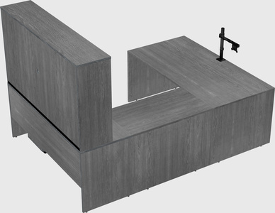 U-shaped desk