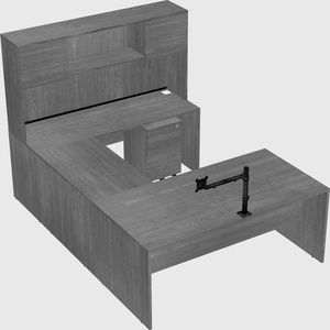 U-shaped desk