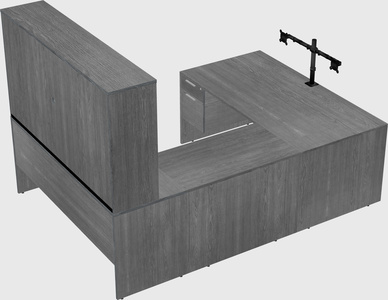 U-shaped desk