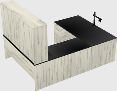 U-shaped desk