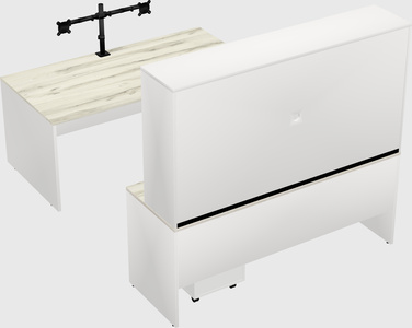 U-shaped desk