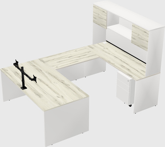 U-shaped desk