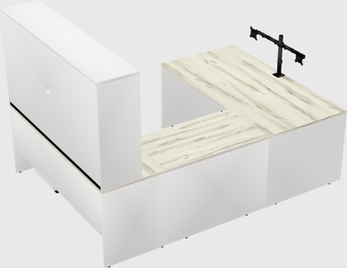 U-shaped desk