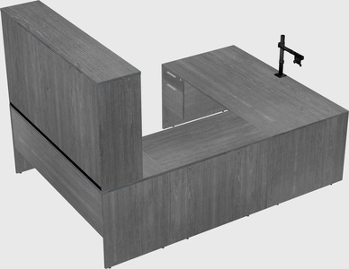 U-shaped desk