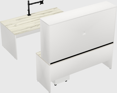 U-shaped desk