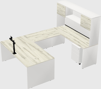 U-shaped desk