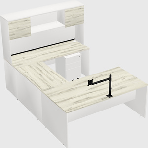U-shaped desk