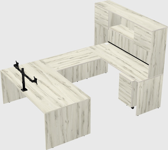 U-shaped desk