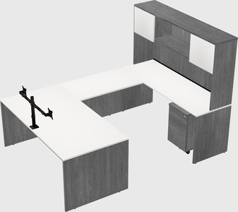 U-shaped desk