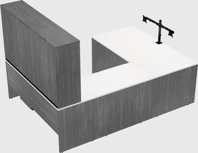 U-shaped desk
