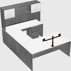 U-shaped desk