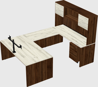 U-shaped desk