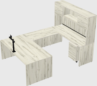 U-shaped desk
